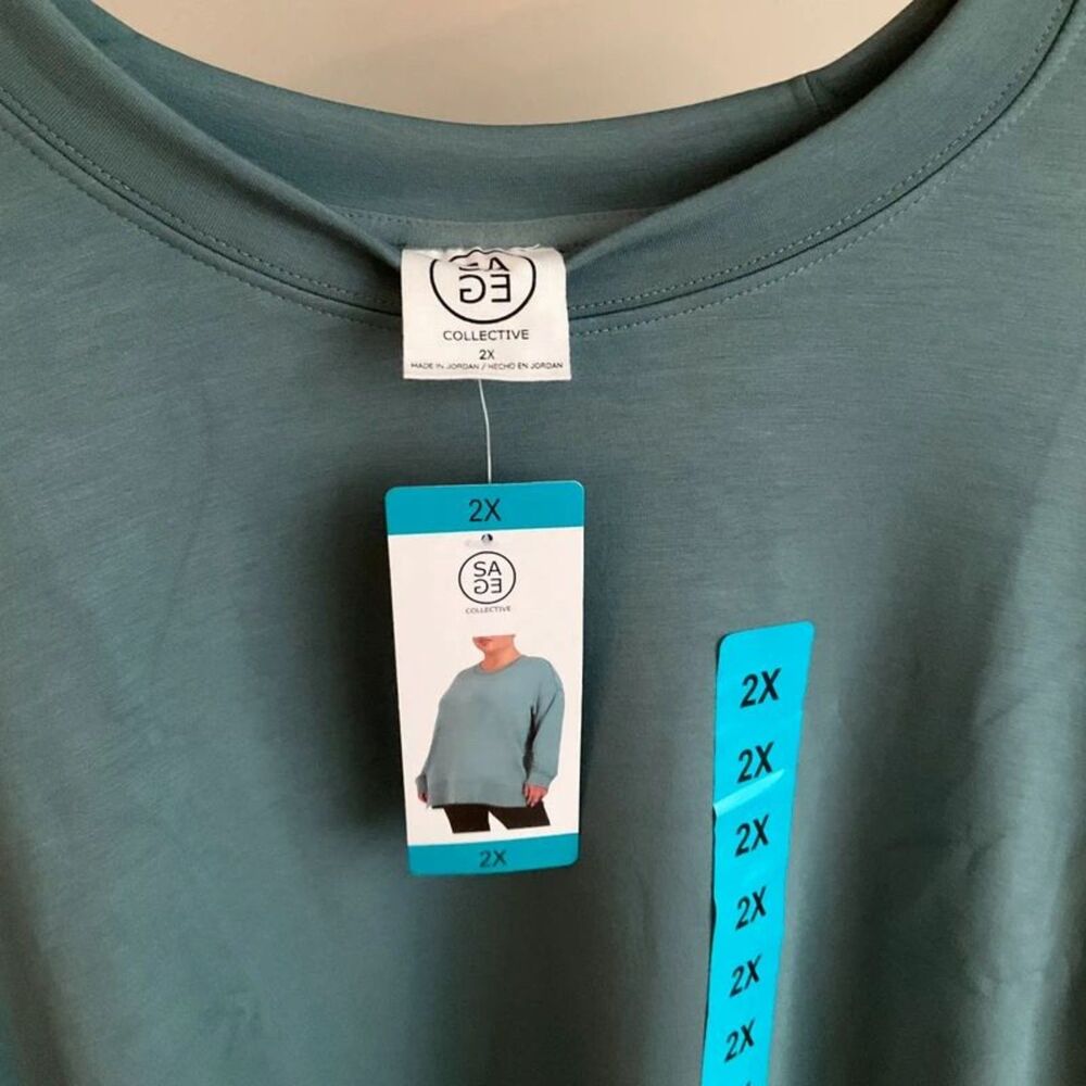 Sage Collective - Tunic Scuba Pullover w/ Pockets - Brand New! - Picture 3 of 3